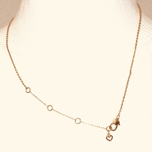 ♠️Kate Spade New York gold-tone square glitter stone mini pendant necklace - Picture 6 of 10